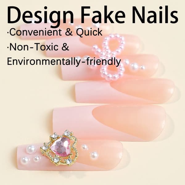 Long Water Pipe Fake Nails False Nail 2 2 2