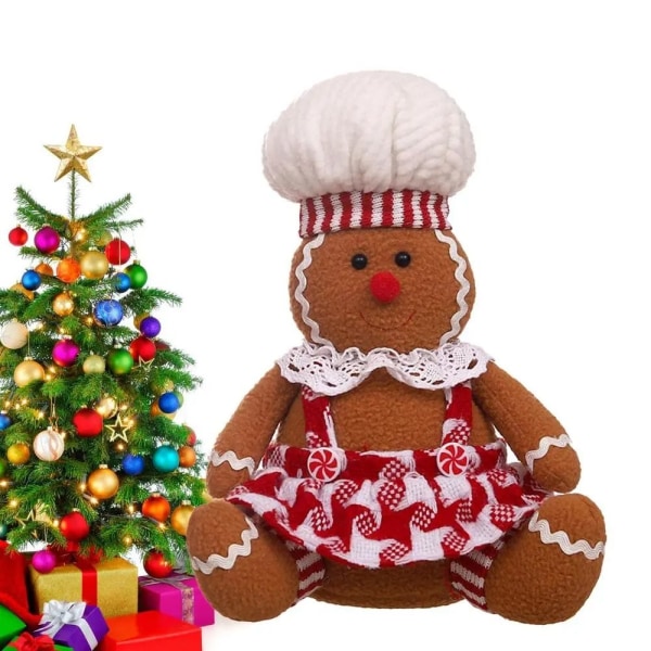 Gingerbread Man Doll Christmas Pehmojalkanuket 1 1 1