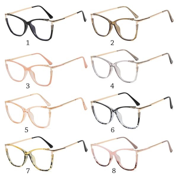 Anti-Blue Light Glasses Square Eyeglasses 3 3 3