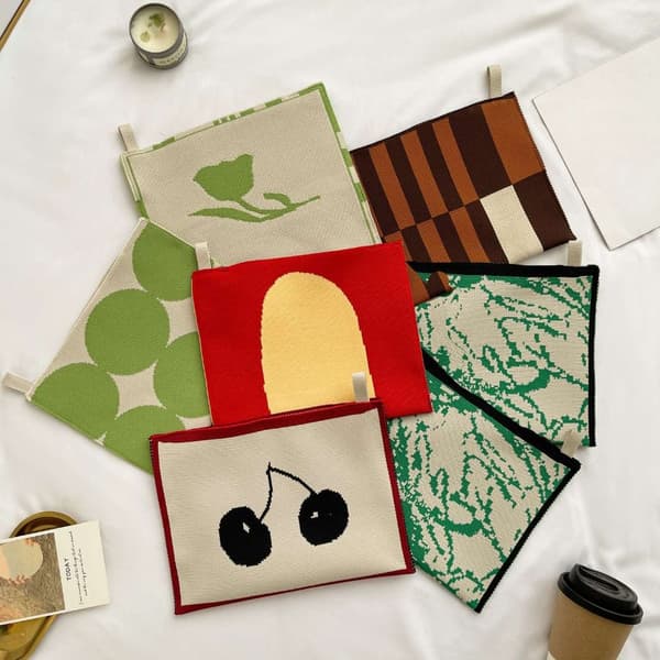Strikket Tissue Bag Tissue Box 4 4 4