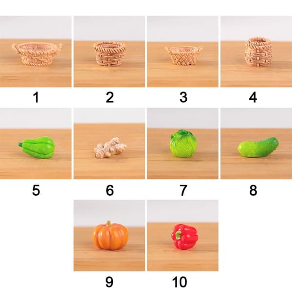 10st Imitation Vegetable Ornaments Imitation Vegetable Micro 9