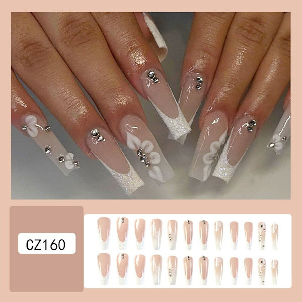 French Fake Nails Ballerina False Nail 2 2 2