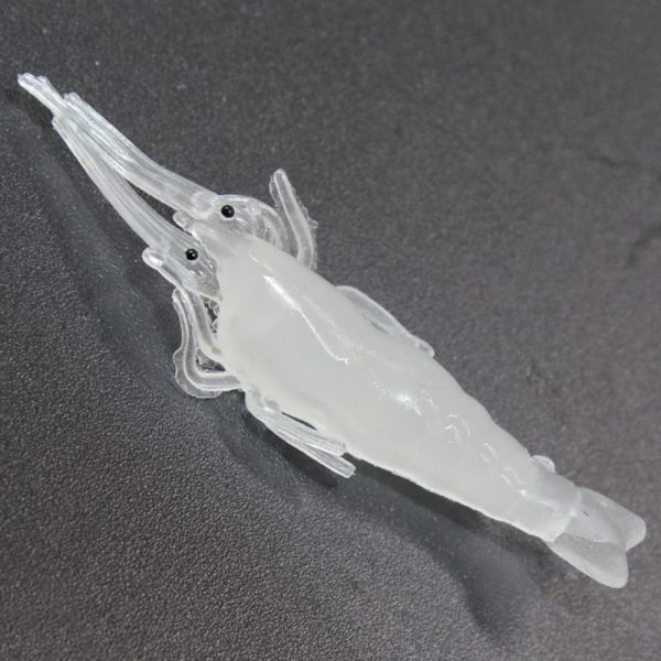 10 STK Fiskeluker Rekelokk HVIT MED KROK MED KROK white with hook-with hook