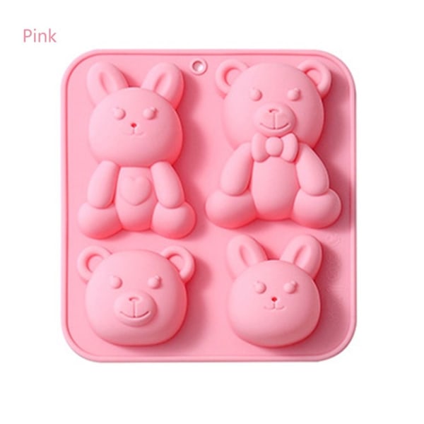 Rabbit Bear Shape - mold PINK pink