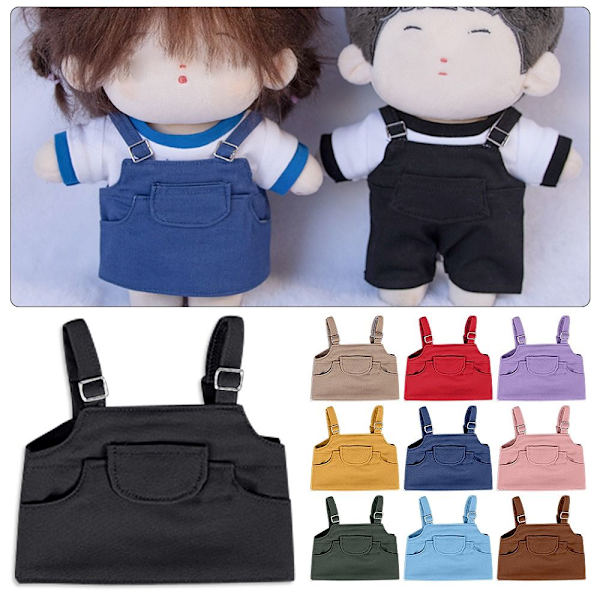 Doll Suspender Skjørt Dukkeantrekk RØDT red