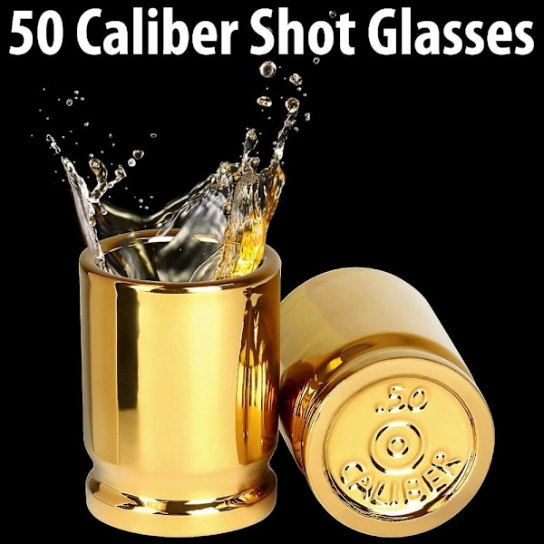 50 kaliber snapsglas vinglas 2st 2pcs