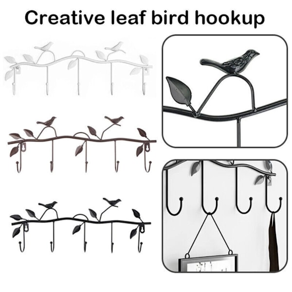 Leaf Bird Hook Avainkoukku PRONSSI Bronze