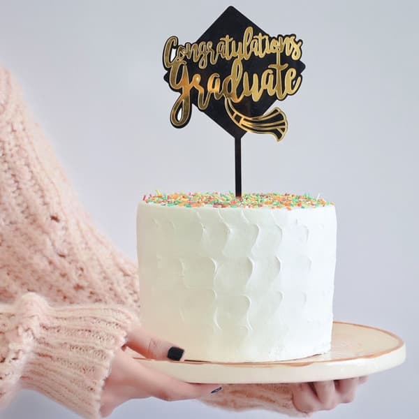 5st Cake Topper Happy Graduation 2 2 2