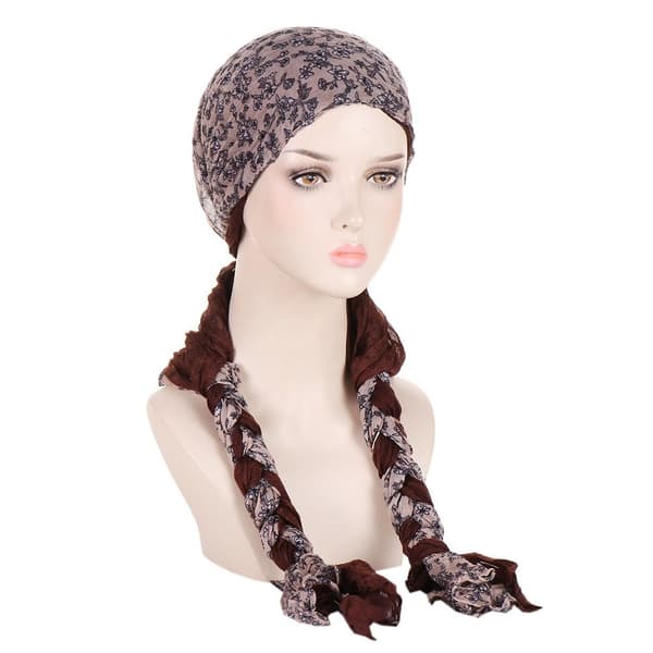 Turban Hat Tørklæde KAFFE coffee
