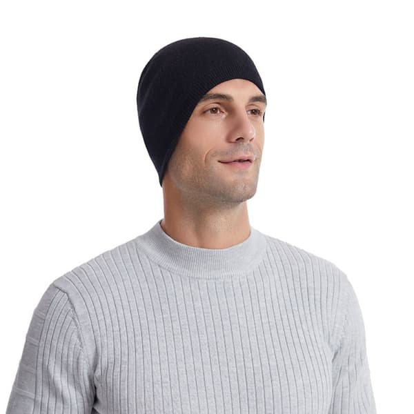 Mössa Stickad mössa SVART Black
