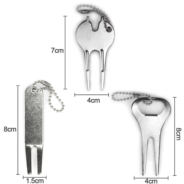 3 kpl / set Golf Divot Pitch Repairer Tool Golf Fork Prongs