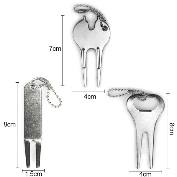 3st/ set Golf Divot Pitch Repairer Tool Golfgaffelstift