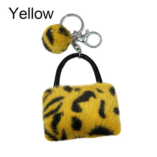 2kpl käsilaukku riipus avaimenperä Pehmo kukkaro avaimenperä KELTAINEN Yellow