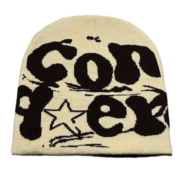 Knitting Hat Beanie Bonnet BEIGE beige