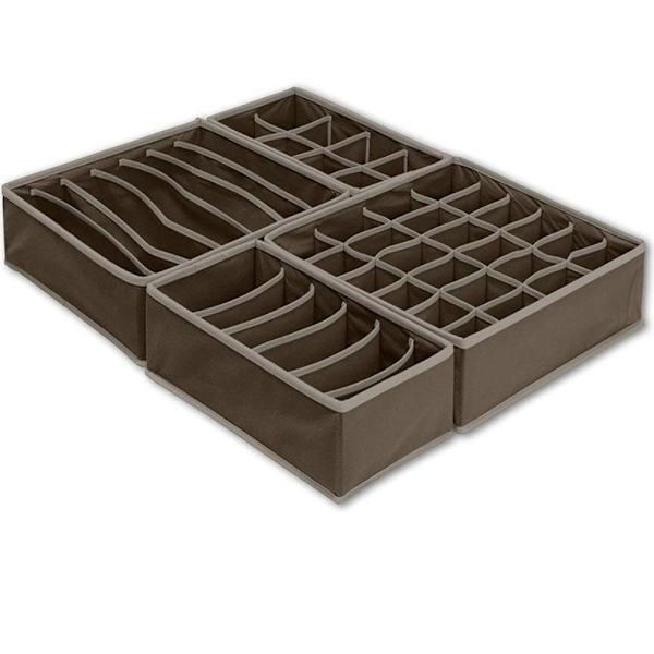 4 STK Skuffe Organizer Opbevaringsboks KAFFE Coffee