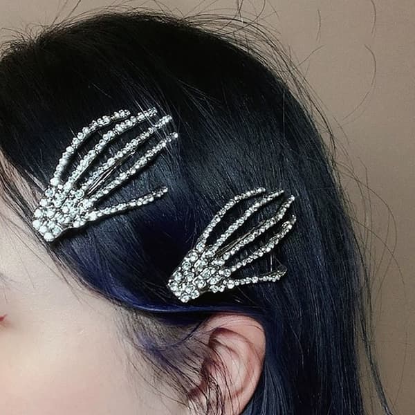 Skeleton Hand Hius Clip Halloween Hairpin E E E