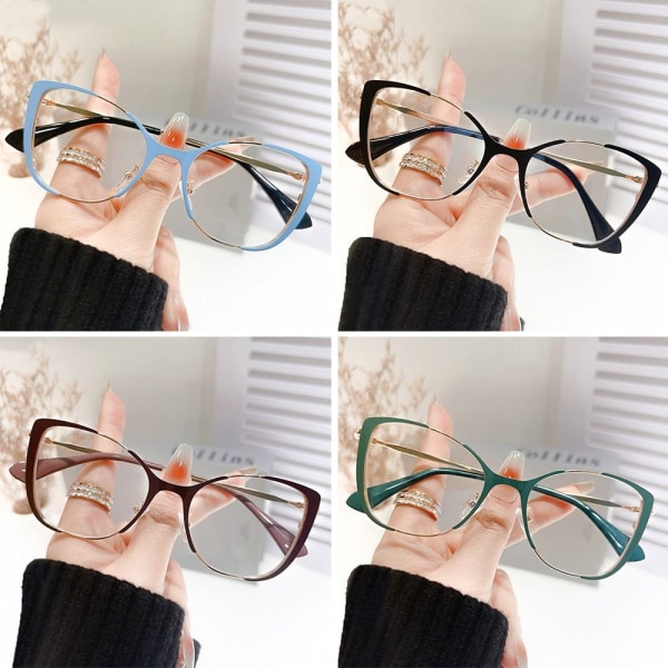 Anti-Blue Light Glasses Oversized Eyeglasses BLÅ Blue