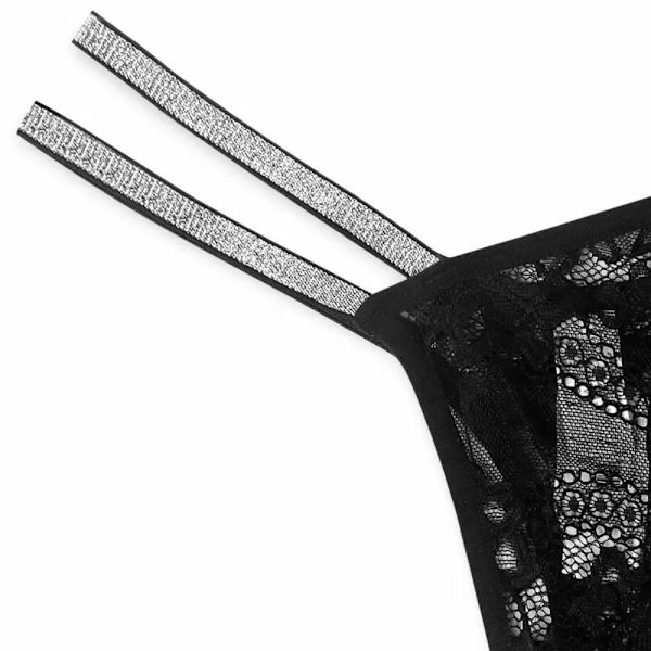 Perspektiv Trosor G-string Bikini Underkläder SVART S Black S