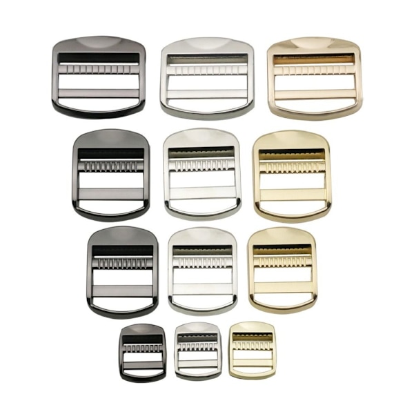 5st Metall Stege Lås Slider Justera Spännen GULD 32MM Gold 32mm