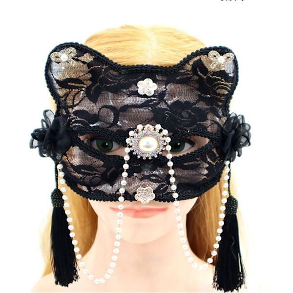 Lace Masquerade Eye Mask Half Face Lace Cat Mask G G G