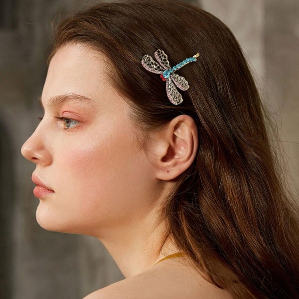 Dragonfly Hair Clip Crystal Hairpin Naisten päähineet