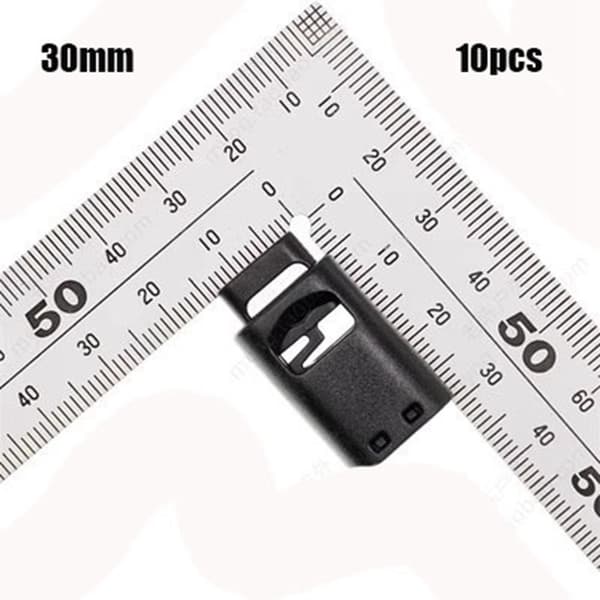 10 stk. Tactical Cord Lock Toggle Stopper 30MM 30mm