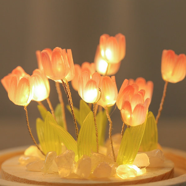 Tulip Night Light lämpökutistuva kalvo KELTAINEN 16 KPL TULPAP 16 KPL Yellow 16PCS Tulip-16PCS Tulip