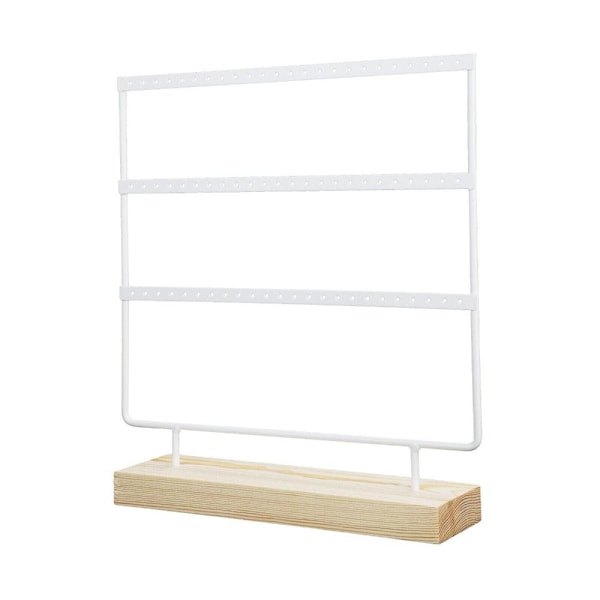 Øredobber Hengende Display Rack Smykker Organizer HVIT white