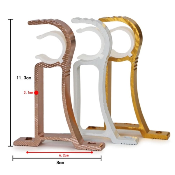 Gardinstangbrakett Hengerkrok HVIT HVIT white