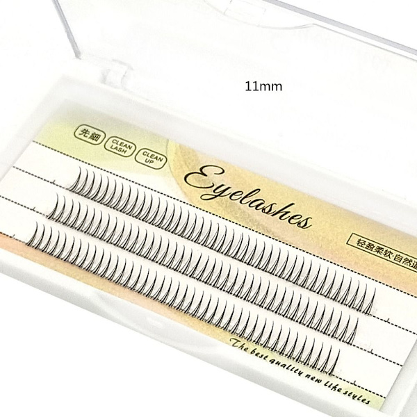 A Shape Eyelashes Yksittäiset ripset 11mm 11mm