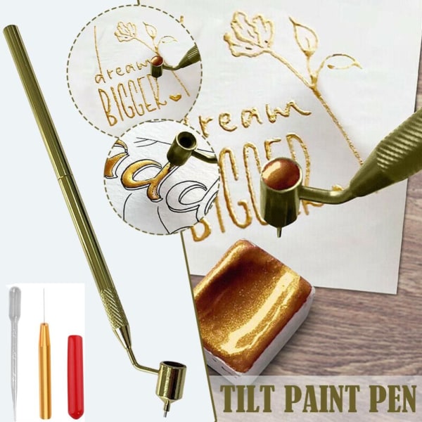 Fluid Writer Paint Applicator Pen Skrå Fin Line Paint Pen 0.7mm
