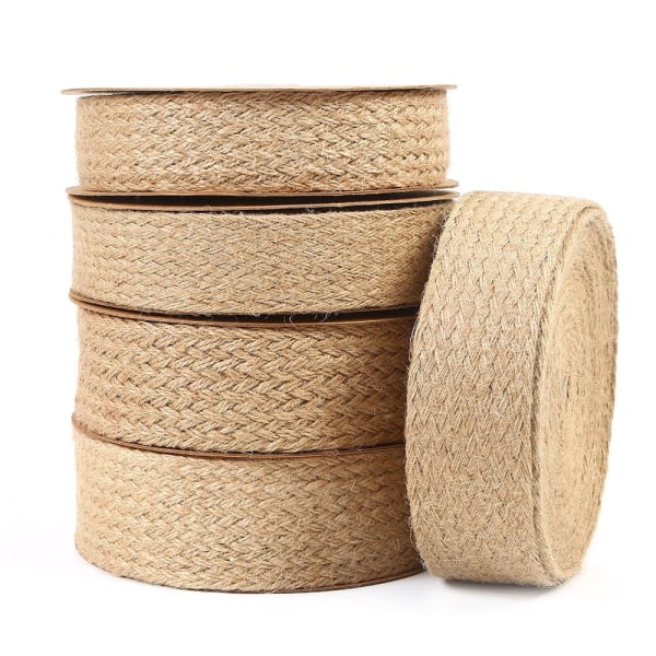 Flettet burlap-båndtau Jute-tau 2CM 2cm