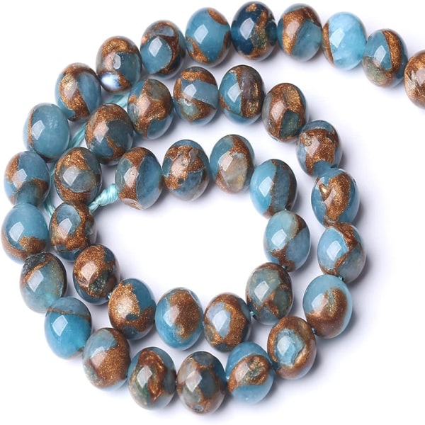 63 kpl Lake Blue Cloisonne Craft Spacer Loose Beads Blue