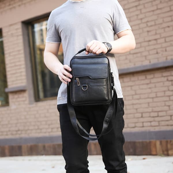 Skuldertaske Messenger Bag SORT Black