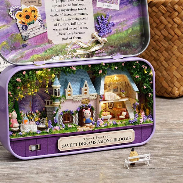 Box Theatre -nukkekodit, minikoti-nukkekoti 5 5 5