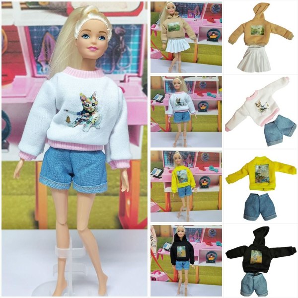 Doll Sweatshirt Outfits Handgjorda hoodies 2 2 2