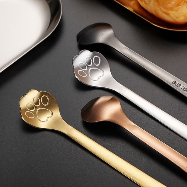 Omröringssked Kattklosked SILVER 3ST 3ST silver 3pcs-3pcs