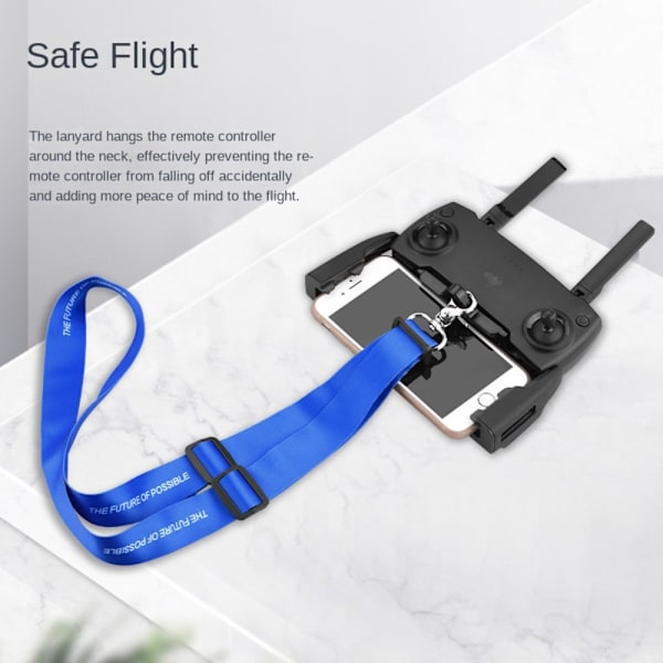 Fjärrkontroll Halsrem Drone Controller Lanyard BLÅ blue