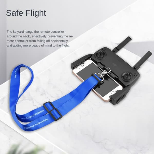 Fjernbetjening Halsstrop Drone Controller Lanyard SORT black