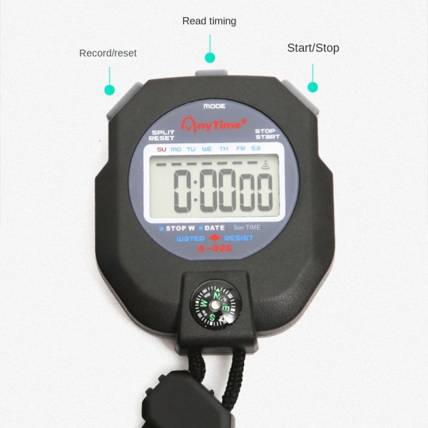 Sport stoppeklokke Timer stoppeklokke med kompass