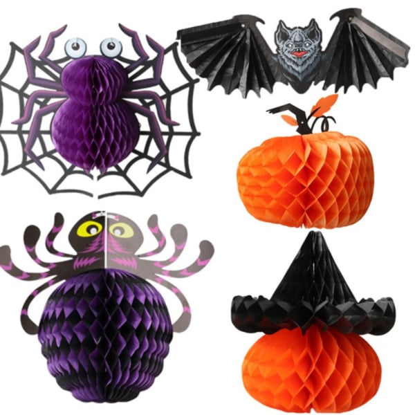 2kpl Halloween paperilepakko riippuvat kurpitsahatun riipus C C C