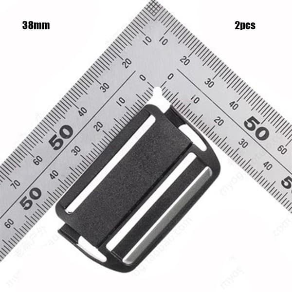 2 stk. webbing stropp spenne glidefeste 38MM 38mm