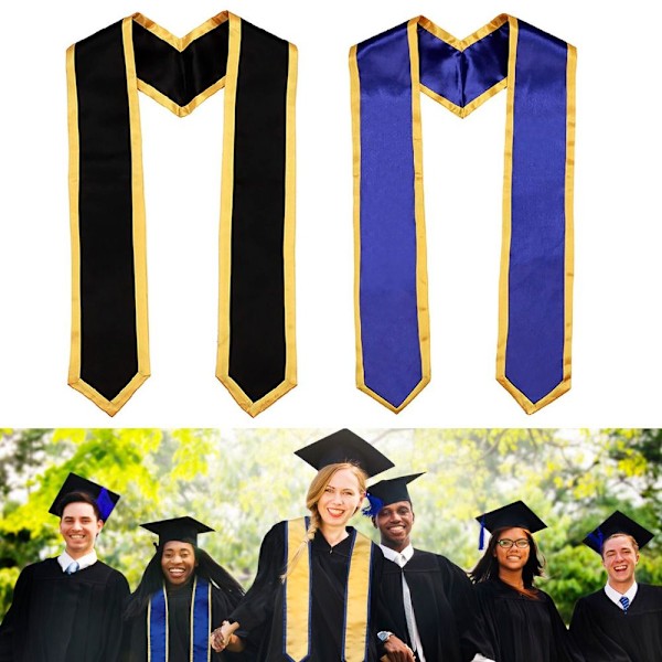 Graduation Stole Sash Graduation Robes SVART black