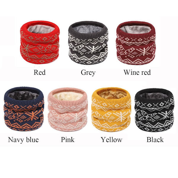 Strikket Neck Gaiter Neck Warmer PINK pink