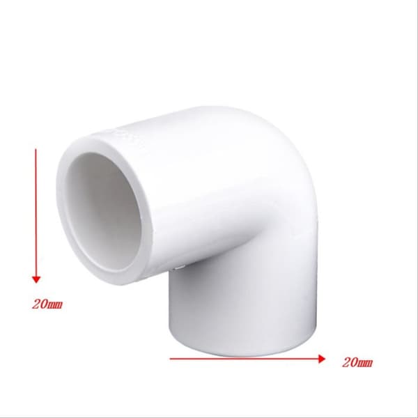 10 Stk Tovejs PVC Rørfittings Vandrørforbindelse 90 grader 10 pcs