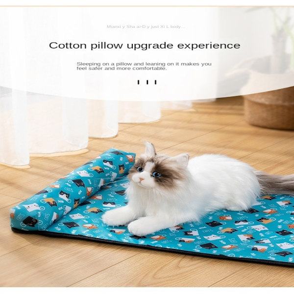 Hundekjølematte Sommerpute BLÅ M Blue M