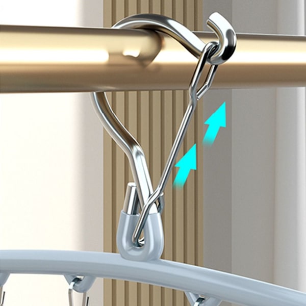 Dyppet Plastbøjle Multi Clip Bøjle BLÅ Blue