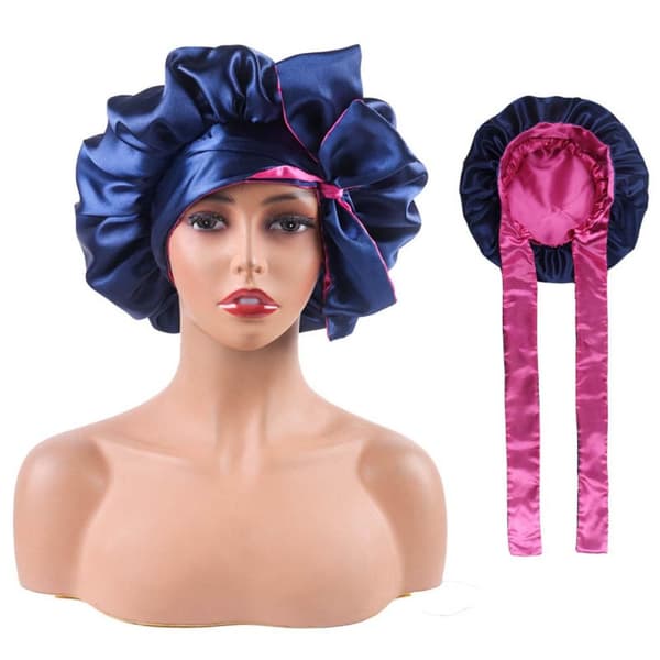 Satin Bonnet Damehatter 6 6 6
