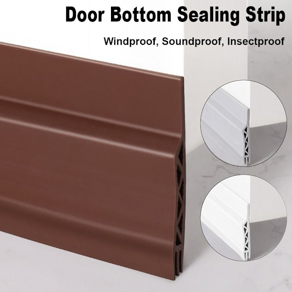 100 cm Dörrbotten Tätningslist Draft Excluder BRUN (28MM Brown (28mm Width)