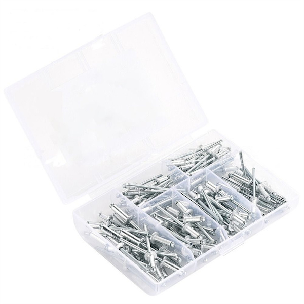 120 kpl Blind Rivets Lajitelma Kit Pop Rivets Sliver